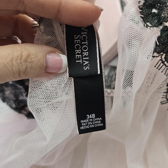 Victoria's Secret Pink Lace-Trim Babydoll Size 34B - Picture 6 of 7